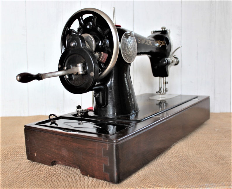 Singer 15k Hand Crank Sewing Machine Etsy