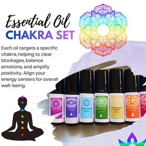 Chakras | Essential Oils | Therapeutic Grade | Aromatherapy | Spiritual | Reiki | Spiritual