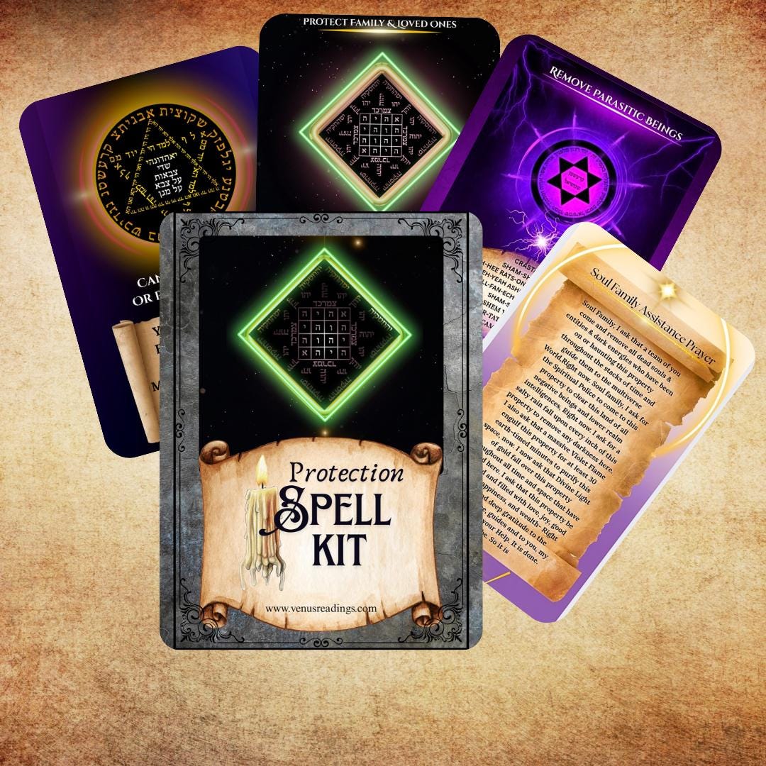 Protection Oracle Cards Protection Kit | Spell Cards | Sage | Obsidian | Divination | Oracle ...