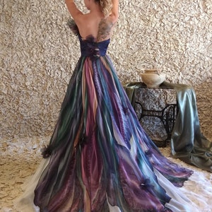 Hand Painted Dress Ball Gown Prom Dress 