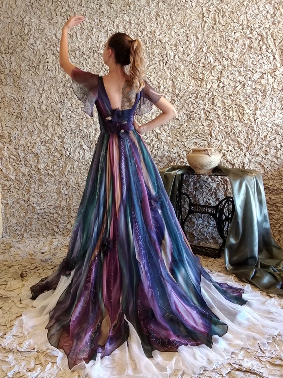 Featured This Month: Savin London Hand-Painted Floral Wedding Dresses -  Marin Magazine