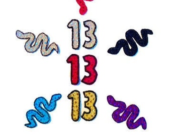 Taylor S. Mini Sequin Snake Patches / Sew on or Glue On / DIY Fan Concert Outfit / Choice of Colors / Handmade in America