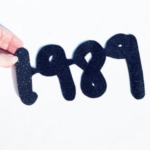 Taylor S. 1989 Sequin Numbers / Sew On or Glue on Patches / Eras Tour DIY Concert Outfit /2 sizes/Small & Large Letter Patches /USHandmade
