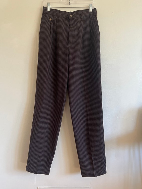 1990s “Lee” Cotton Plaid Trouser Pants