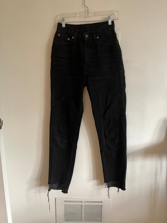 Vintage Made in USA Black High-Waisted Levi’s 512’