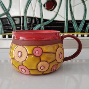 Keramik Kaffeetasse, Handgemachte Tasse, Keramiktasse handgemacht, Keramik Teetasse, Handgemachte Keramik, Einweihungsgeschenk, Keramik Kaffeetasse, Einzigartige Tasse Bild 1