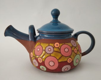 Teapot Handmade, Teapot pottery, Ceramic Teapot, Unique Pottery Teapot, Clay Teapot, Hostess gift, Tea Accessories, Stoneware Teapot