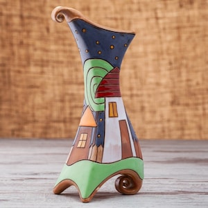 Flower Vase, Handmade Pottery Vase, Ceramic Flower Vase, Home Decor, Ceramics and Pottery, Pottery Vase, Ceramic Vase, Mother&#39;s Day gift