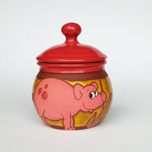 Sucrier en poterie, boîte à sucre amusante, boîte à bonbons amusante, sucrier, boîte à sucre faite main, accessoires de thé, boîte à sucre en poterie
