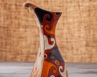 Handgemachte Keramik Vase, Tischdekoration, Wohnzimmer Deko, Blumenvase, Keramik Vase, Keramik Vase, Unikat Vase, Tischdeko