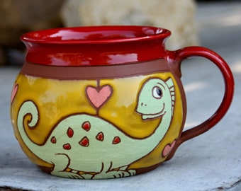 Ceramic mug, Unique Pottery Mug, Tea or Coffee Mug, Cute Ceramic Mug, Handmade kids mug, Coffee cup, Pottery mug