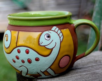 Unique coffee mug, Handmade coffee mug, Ceramic mug, Pottery mug, Animals mug, Cute Coffee Mug, Funny Kids Mug, Mug Handmade, Coffee Mug