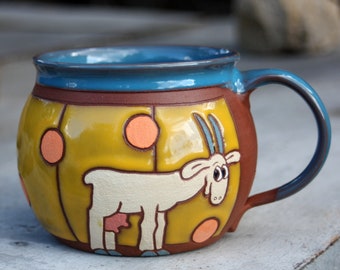 Ceramic mug, Children's cute cup, Ceramic cup, Large mug, Christmas cup kids, Ceramic animals mug, Coffee mug pottery, Mugs
