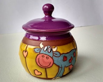 Sugar Bowl, Handmade sugar keeper, Lidded ceramic sugar cellar, Sugar box, Coffee accessories, Pottery sugar caddy, Sugar keeper