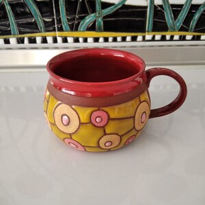 Keramik Kaffeetasse, Handgemachte Tasse, Keramiktasse handgemacht, Keramik Teetasse, Handgemachte Keramik, Einweihungsgeschenk, Keramik Kaffeetasse, Einzigartige Tasse Bild 4