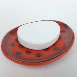 Bathroom soap holder, Ceramic soap dish, Bathroom accessory, Oval soap holder, Unique stoneware soap dish