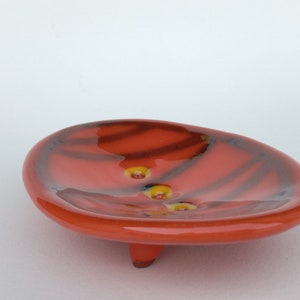 Bathroom soap holder, Ceramic soap dish, Bathroom accessory, Oval soap holder, Unique stoneware soap dish