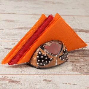 Porta tovaglioli fatto a mano, Porta tovaglioli in ceramica, Ceramica fatta a mano, Porta tovaglioli, Decorazione cucina, Piccolo regalo fatto a mano, Porta lettere