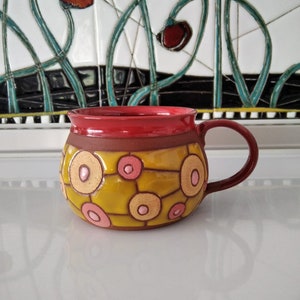 Keramik Kaffeetasse, Handgemachte Tasse, Keramiktasse handgemacht, Keramik Teetasse, Handgemachte Keramik, Einweihungsgeschenk, Keramik Kaffeetasse, Einzigartige Tasse Bild 8