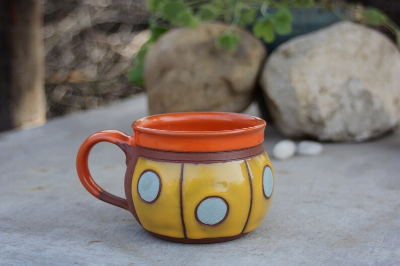 Pottery mug, Ceramic espresso cup, Handmade coffee mug, Coffee lover cup, Stoneware mug, Dog mug, Pet accessories, Tea cup, Coffee cup image 5