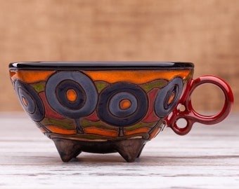 Tea Mug, Pottery Cup, Handmade Coffee Cup, Handmade Tea Cup, Ceramic Mug, Pottery Teacup, Pottery mug, Ceramic Cup, Handmade pottery