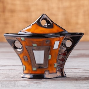 Joyero de cerámica hecho a mano, porta joyas, almacenamiento de joyas, joyero de cerámica hecho a mano con tapa, tarro de almacenamiento, contenedor de recuerdos