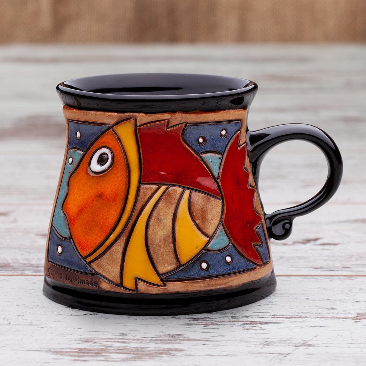 Muskie Man Ceramic Coffee Mug — Fish Face Goods