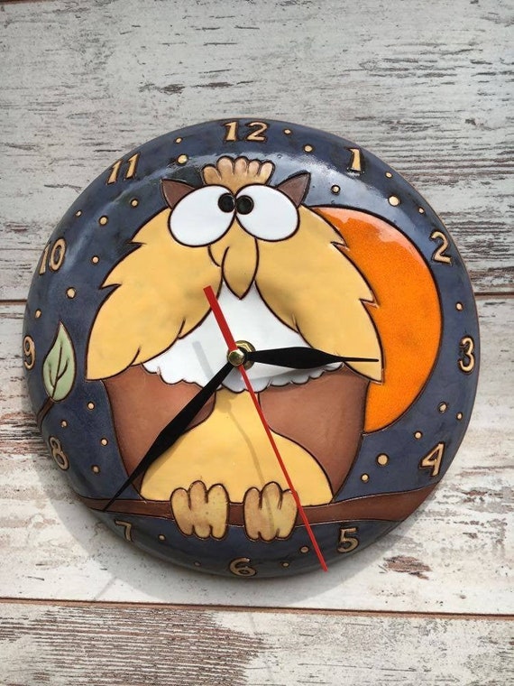 Orologio da parete per bambini, Orologio divertente, Arredamento camera per  bambini, Orologio da parete per bambini, Orologio in ceramica unico, Orologio  da salotto, Orologio da parete carino, Orologio per bambini 