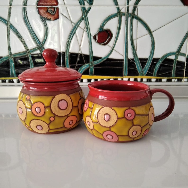 Keramik Kaffeetasse, Handgemachte Tasse, Keramiktasse handgemacht, Keramik Teetasse, Handgemachte Keramik, Einweihungsgeschenk, Keramik Kaffeetasse, Einzigartige Tasse Bild 7