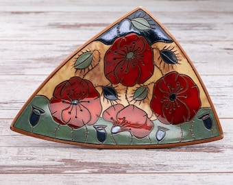 Small handmade dish, Ceramic plate, Small pottery dish, Decorative ceramic dish, Nuts dish, Ceramic plate, Candy dish, Decorative small dish