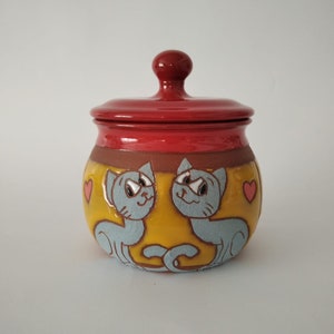 ceramic sugar bowl, handmade sugar jar, sugar container, stoneware sugar bowl, ceramic sugar pot, sugar bowl with lid, kitchen storage