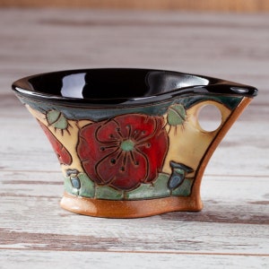 Espresso cup, Coffee mug, Tea mug, Flowers mug, Ceramics and Pottery, Coffee Cup, Unique Mug, Pottery mug, Handpainted mug, Handmade mug