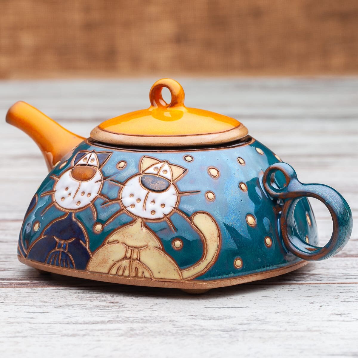 théière pour un, chauffe-théière, bouilloire en céramique, théière confortable, cafetière unique, poterie de théière, accessoires thé