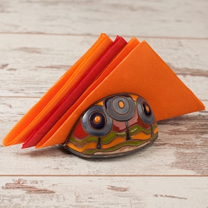 Serviettenhalter, Keramikserviettenhalter, Keramikhandgemacht, Serviettenhalter handgemacht, Küchendekor, Handgemachte Keramik, Geschenk für Mama