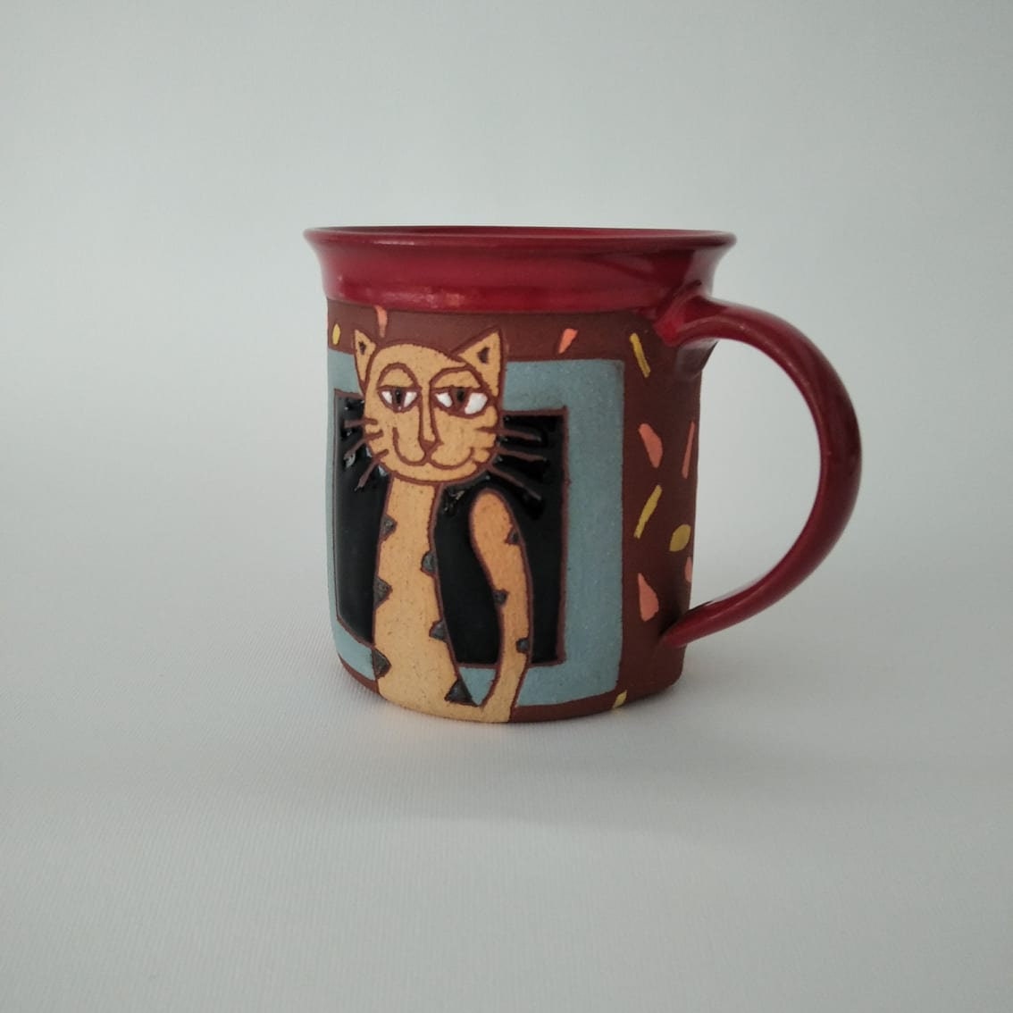 Cats Lover Gift Coffee Mug Pottery Cat Mug Coffee Cat Mug Etsy