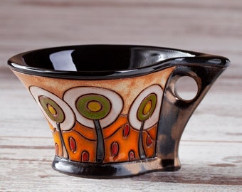 Coffee cup, Espresso cup, Ceramic cup, Modern coffee cup, Pottery handmade cup, Cute ceramic cup, Coffee mug, Pottery cup, Unique coffee cup