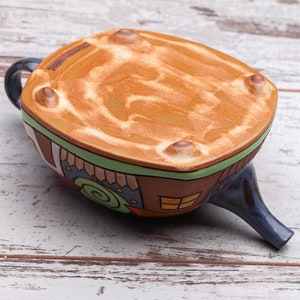 Teapot Handmade, Teapot for one, Ceramic Teapot, Unique Handmade Pottery Teapot, Clay Teapot, Pottery Teapot, Small Teapot, Hostess gift image 6