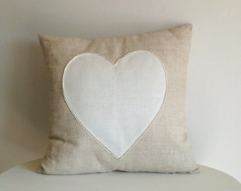 Fodera per cuscino con cuore