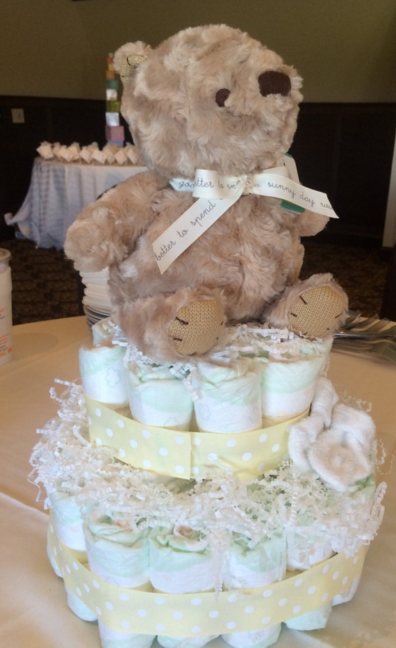 classic winnie the pooh diaper cake