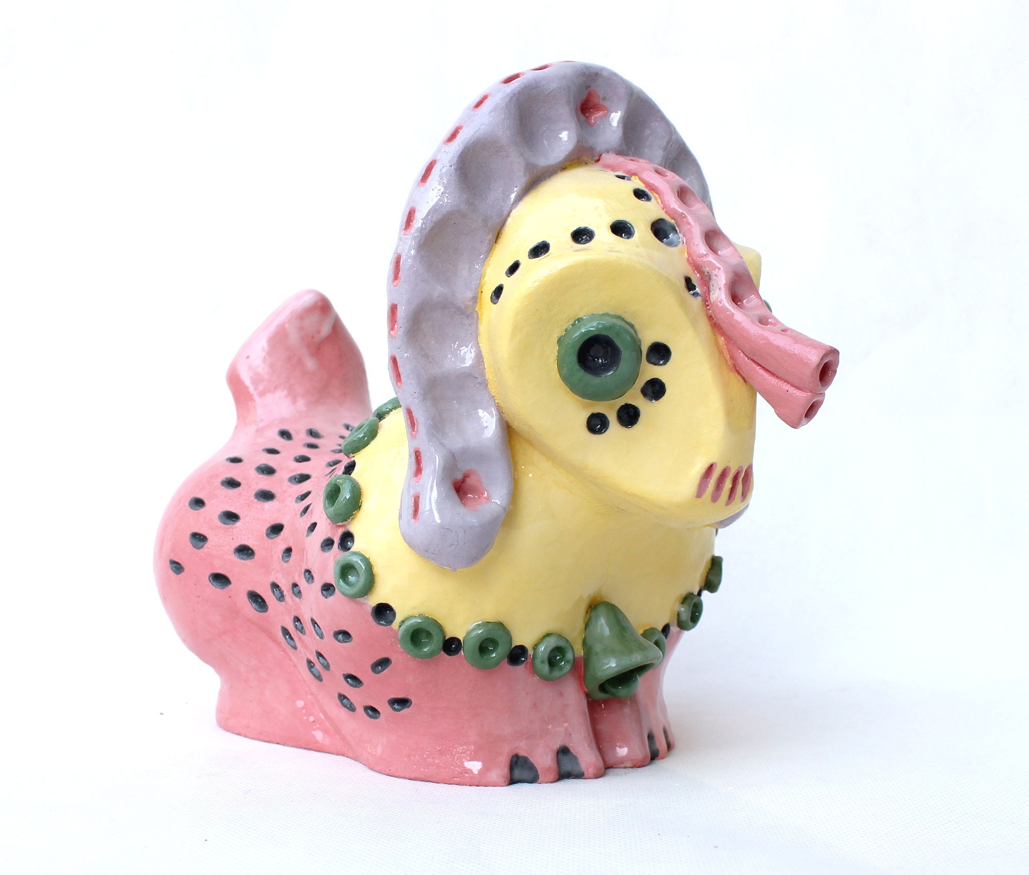 FOLK GOAT. This Ceramic Figurine is Made in the Folk Style. A Etsy UK