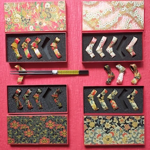 Fancy and Unique (4 sets/20 pcs) Chopstick Rests  handmade in Japan