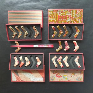 Fancy and Unique (4 sets/20 pcs) Chopstick Rests  handmade in Japan