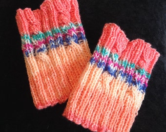 Hand Knit Cabled Boot Toppers