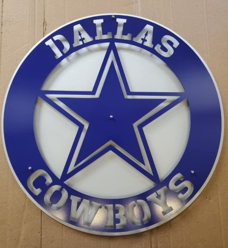 Dallas Cowboys Metal Sign / Sports Football Wall Hanging / Etsy