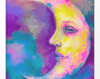 Crescent Moon Digital Art