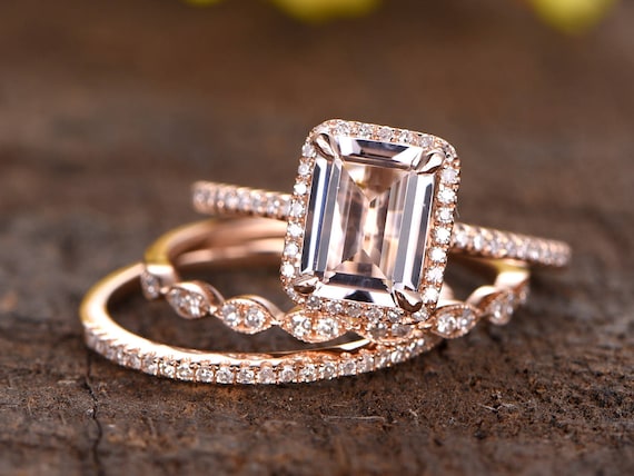 Morganite online jewelry etsy