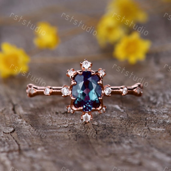 Alexandrite gemstone ring online