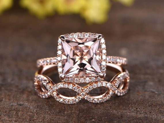 Morganite jewelry set online