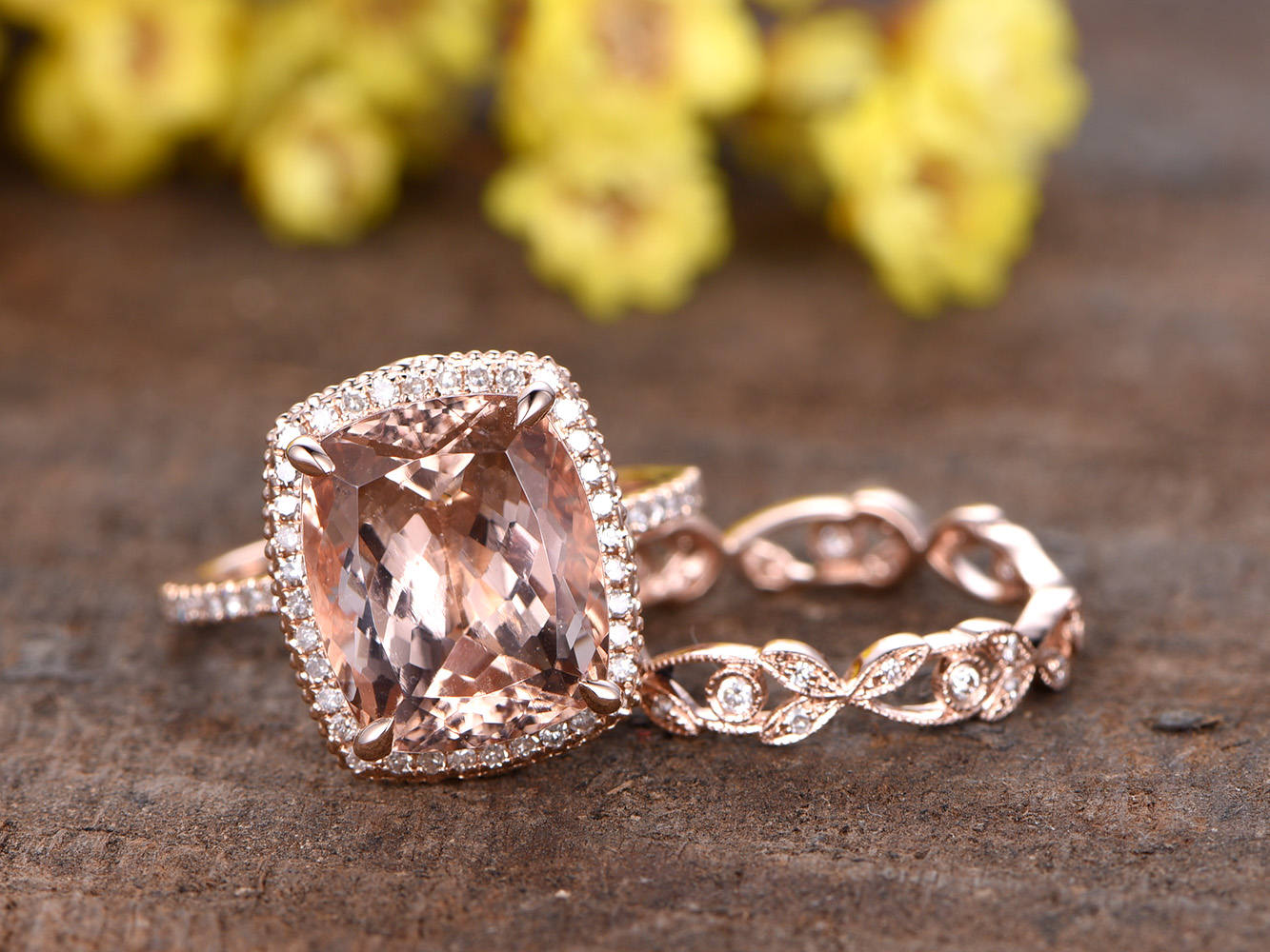 Anello Ponte Vecchio In Oro Rosa 18Kt Con Granato, Tormalina Rosa, Ametista E Diamanti - Fabiani Gioiellerie - Foto 8