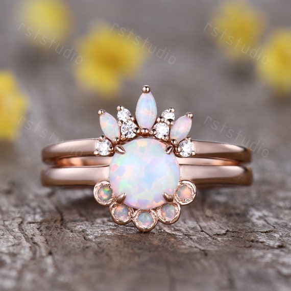 Etsy vintage opal ring deals